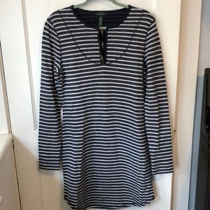Lauren by Ralph Lauren Striped Sweatshirt Dress